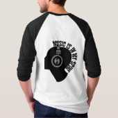 ミュージックシャツ – スタイルとカラーを選択 Tシャツ (裏面)