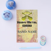 ミュージックショーまたはバンド チラシ (シングル)