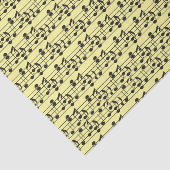 ミュージックシート黄色と黒 薄葉紙 (詳細)