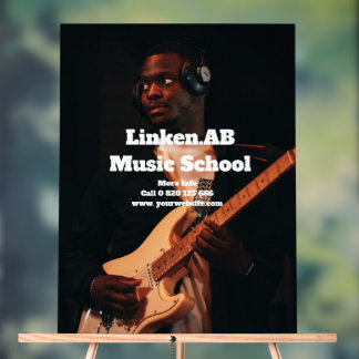 ミュージックスクールのアクリル系サインパーソナライズされた写真 アクリルサイン