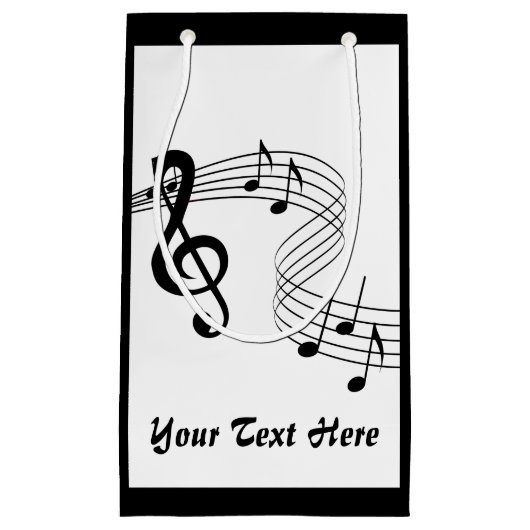 ミュージックスコアミュージシャンスモール抱き枕 スモールペーパーバッグ (正面)