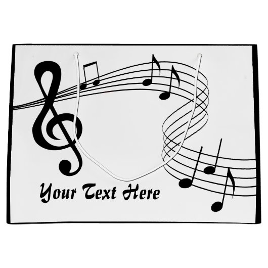 ミュージックスコア大抱き枕 ラージペーパーバッグ (正面)