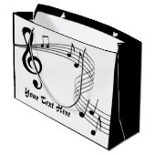 ミュージックスコア大抱き枕 ラージペーパーバッグ (裏面アングル)