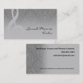 ミュージックスタジオトレブルクレフ、 音符記号ミュージシャン先生 名刺 (正面/裏面)