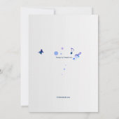 ミュージックスタンド ブルー ご招待状 招待状 (裏面)