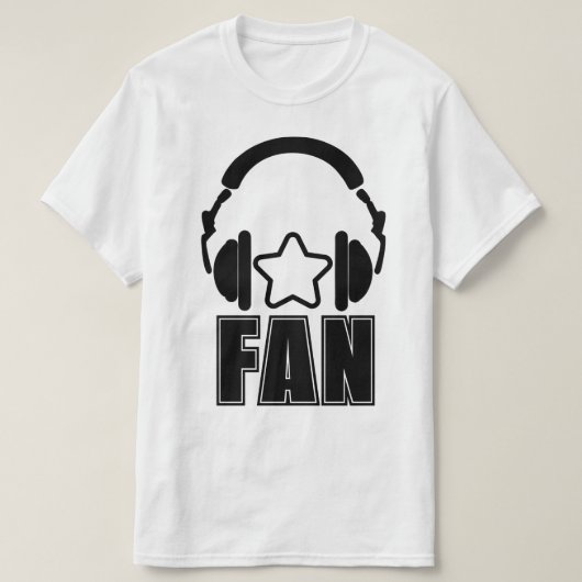 ミュージックスターファン Tシャツ (デザイン正面)
