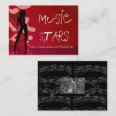 ミュージックスター 名刺 (正面/裏面)