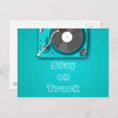 ミュージックステイ引用文レトロビニル ポストカード (正面/裏面)