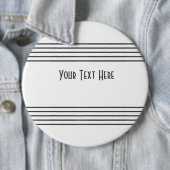 ミュージックステーブラインミュージカルスタッフワードバッジ 缶バッジ (インサイチュ)