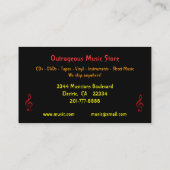 ミュージックストア 名刺 (裏面)