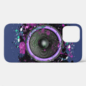 ミュージックスピーカー搭載 & ペイントスプラッター ケース-メイト iPhone Case-Mate iPhoneケース (裏面 (横))