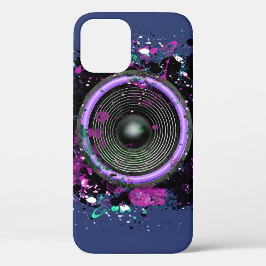 ミュージックスピーカー搭載 & ペイントスプラッター ケース-メイト iPhone Case-Mate iPhoneケース (裏面)