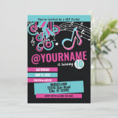 ミュージックス10代のター誕生日招待状 招待状 (スタンド正面)