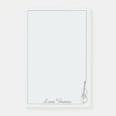 ミュージックチェロヴァイオリンミニマリストモダンイラストレーション ポストイット (正面)