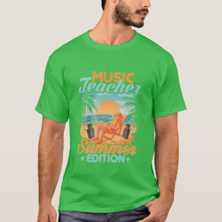 ミュージックティーチャー サマーエディション スクール ミュージックティーチャー ガール Tシャツ