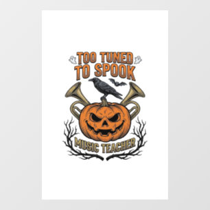 ミュージックティーチャー ハロウィン パンプキン 彫刻 Tシャツ デ ウィンドウサイン