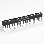 ミュージックテーマピアノモノグラム デスクネームプレート