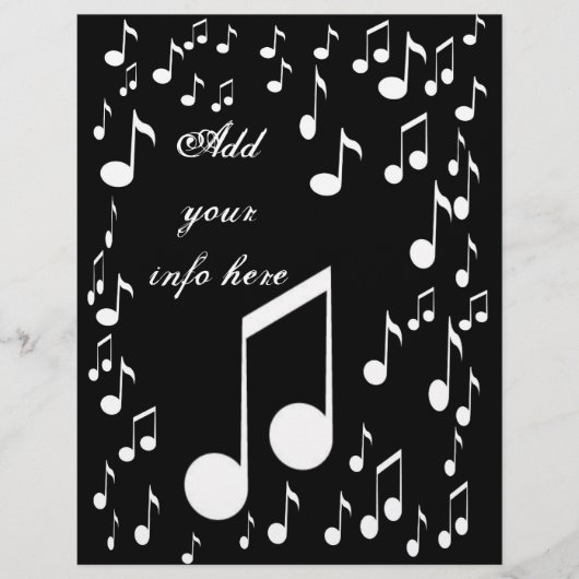 ミュージックノーツのフライヤー チラシ (正面)