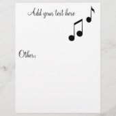 ミュージックノーツのフライヤー チラシ (裏面)