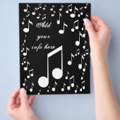 ミュージックノーツのフライヤー チラシ (手)