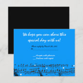 ミュージックノーツスターズバルミツワー招待状返信 出欠カード (正面/裏面)