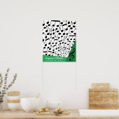 ミュージックノーツ ゲストブック ポスター - 50スペース (キッチン)