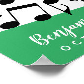 ミュージックノーツ ゲストブック ポスター - 50スペース (角)