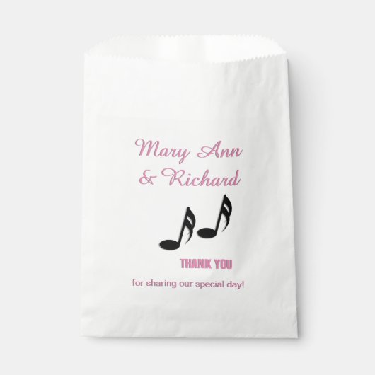 ミュージックノートありがとう フェイバーバッグ (正面)