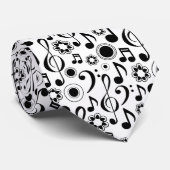 ミュージックノートとクレフ、 音符記号 ネクタイ (ロール)