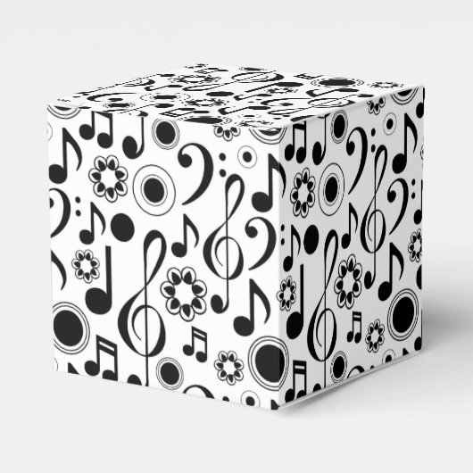 ミュージックノートとクレフ、 音符記号 フェイバーボックス (正面サイド)