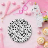 ミュージックノートとクレフ、 音符記号 ペーパープレート (パーティー)