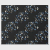 ミュージックノートとホリデーライト ラッピングペーパー (フラット)