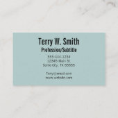 ミュージックノートの名刺 名刺 (裏面)