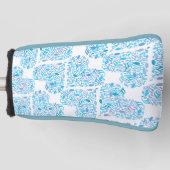 ミュージックノートの縦ストライプ列 ゴルフヘッドカバー (正面)