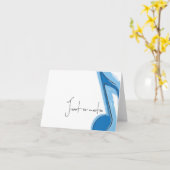 ミュージックノートカード カード (黄色い花)