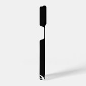 ミュージックノートキーボードモノグラム名カスタムの色 iPhoneケース (右側面)