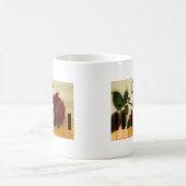 ミュージックノートキーボードレッドローズデスティニー コーヒーマグカップ (中央)