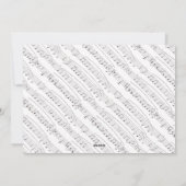 ミュージックノートクリスマスファミリーフォトカード シーズンカード (裏面)