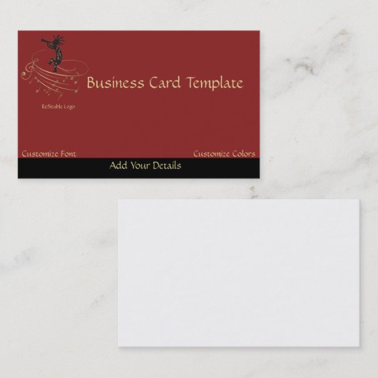 ミュージックノートココペリロゴ名刺 名刺 (正面/裏面)