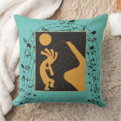 ミュージックノートココペリ装飾用クッション クッション (ブランケット)