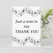 ミュージックノートサンキューカード サンキューカード (スタンド正面)