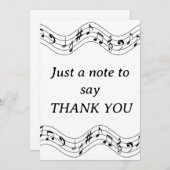 ミュージックノートサンキューカード サンキューカード (正面/裏面)