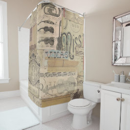 ミュージックノートシャワーカーテンギターチューババイオリンのピアノ シャワーカーテン