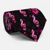 ミュージックノートシンボルネックタイ ネクタイ (ロール)