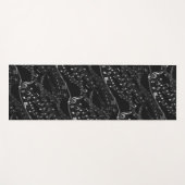 ミュージックノートシート音楽ブラックグレーヨガマット ヨガマット (正面(横))