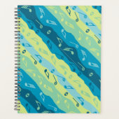 ミュージックノートストライプの数 プランナー手帳 (正面)