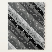 ミュージックノートストライプの数 プランナー手帳 (裏面)