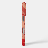 ミュージックノートストライプの赤 Case-Mate iPhoneケース (裏面 / 右)
