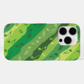 ミュージックノートストライプグリーンズ Case-Mate iPhoneケース (裏面 (横))