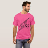 ミュージックノートデザインフルート Tシャツ (正面フル)
